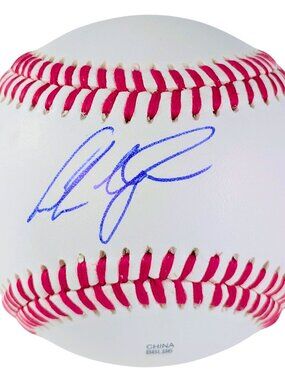 Andrew Vaughn Autographed Baseball Milwaukee Brewers Signed COA Auto